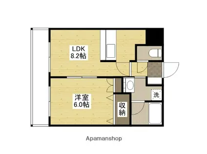 コンフォート原田(1LDK/1階)の間取り写真