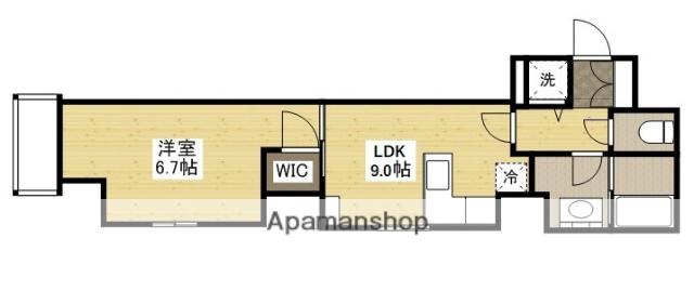 セントヒルズ並木(1LDK/2階)の間取り写真