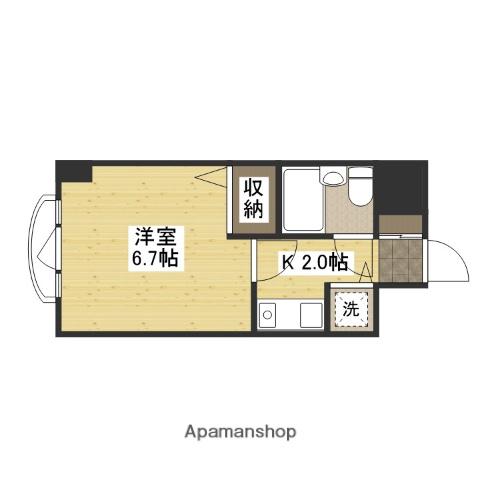 ダイアパレス横川公園(ワンルーム/6階)の間取り写真