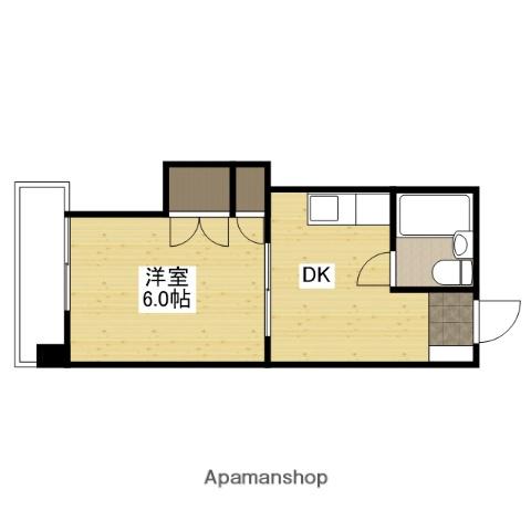 サンハイムうえだ(1DK/4階)の間取り写真