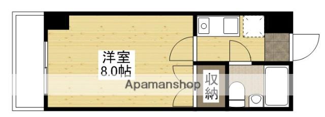 中村ビル(1K/4階)の間取り写真