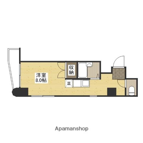 眞木ビル(ワンルーム/3階)の間取り写真