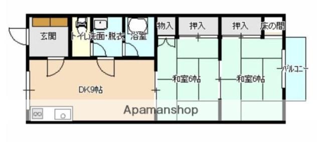 大田ビル(2DK/3階)の間取り写真