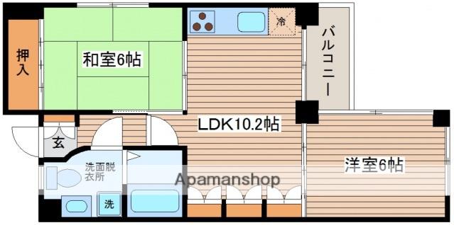 コートドール2(2LDK/2階)の間取り写真