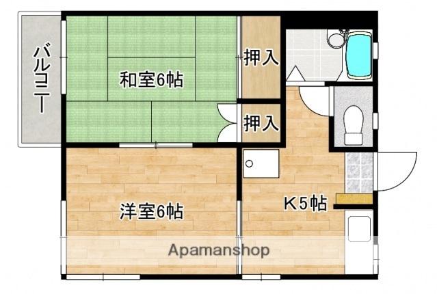 ベルグランフロイデ(2K/2階)の間取り写真