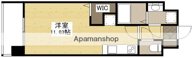 パークフラッツ土橋(ワンルーム/12階)の間取り写真