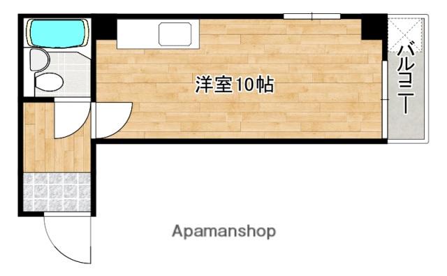八宝ビル(ワンルーム/4階)の間取り写真