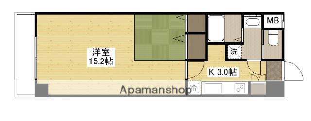 コンポーゼ庚午北(1K/4階)の間取り写真