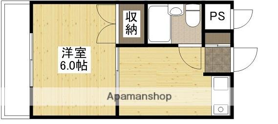 井口ビューハイツ(1DK/3階)の間取り写真