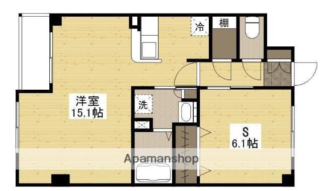 ヴィランス大塚Ⅱ(ワンルーム/1階)の間取り写真