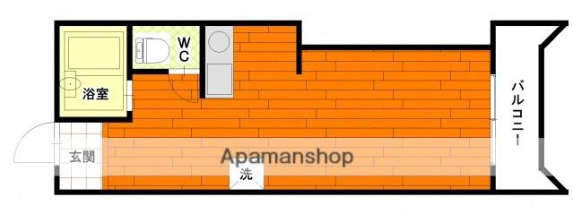 大松庚午ビル(ワンルーム/3階)の間取り写真