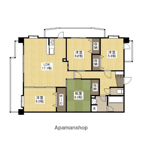 レジデンスソフィア(4LDK/6階)の間取り写真