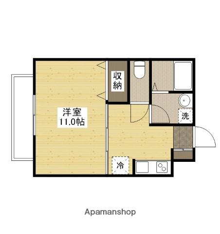 メゾンS・K(1K/2階)の間取り写真