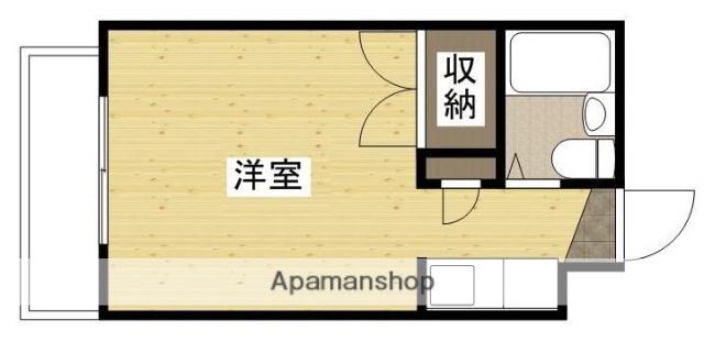グリーンハイツ落合Ⅰ(ワンルーム/4階)の間取り写真