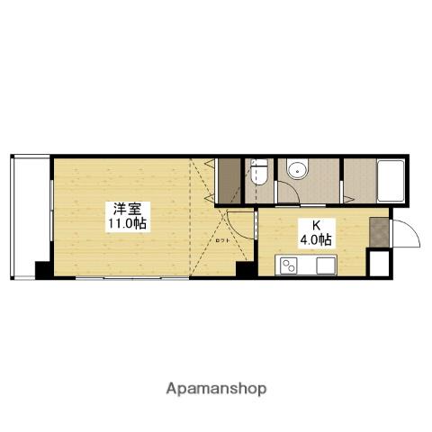 第13平勝ビル(1K/5階)の間取り写真