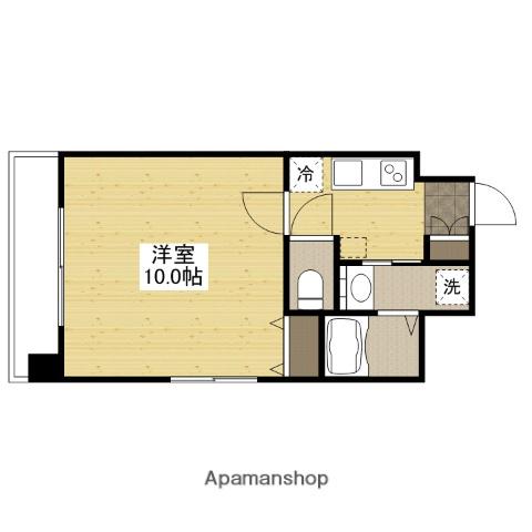 LUTELLA河原町(1K/4階)の間取り写真