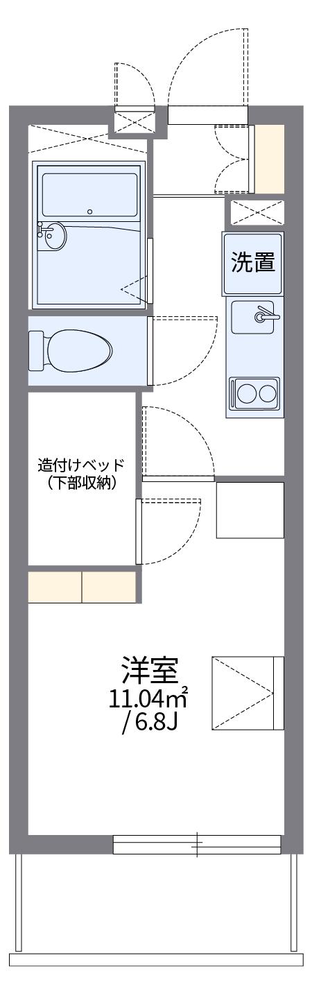 レオパレスラルク(1K/3階)の間取り写真