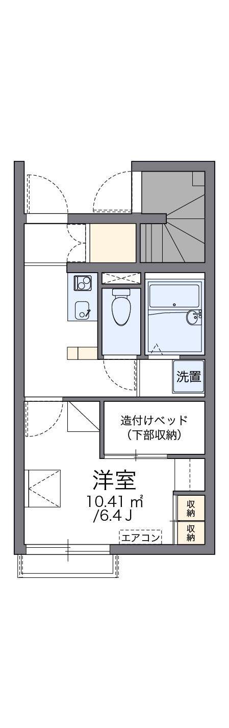 レオパレスれお(1K/1階)の間取り写真