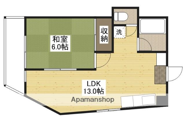 ヤマヒロビル(1LDK/3階)の間取り写真