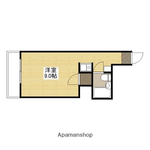KDコーポ(ワンルーム/3階)の間取り写真