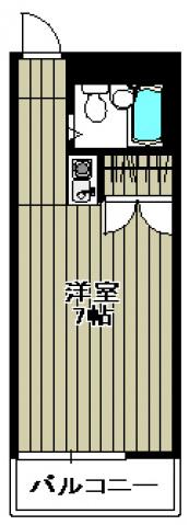 キングスフォーラム(1K/4階)の間取り写真