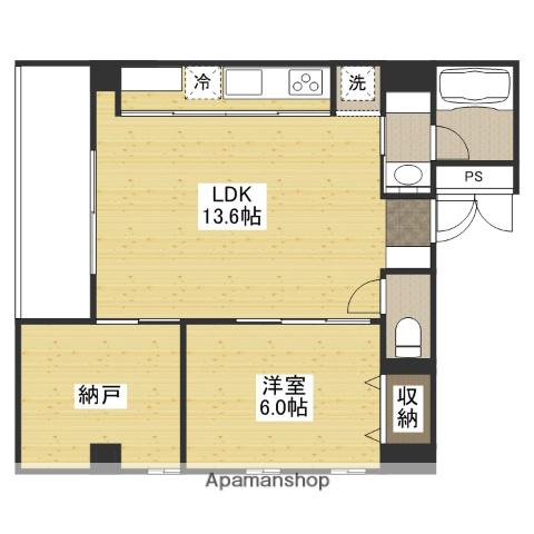 87G YOSHIJIMA AVE(1SLDK/8階)の間取り写真