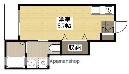 尾長東アパートA棟(ワンルーム/1階)の間取り写真