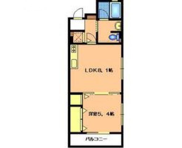 LIBERO・K(1LDK/1階)の間取り写真