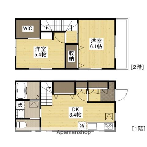 アンフィニ大州(2DK/1階)の間取り写真