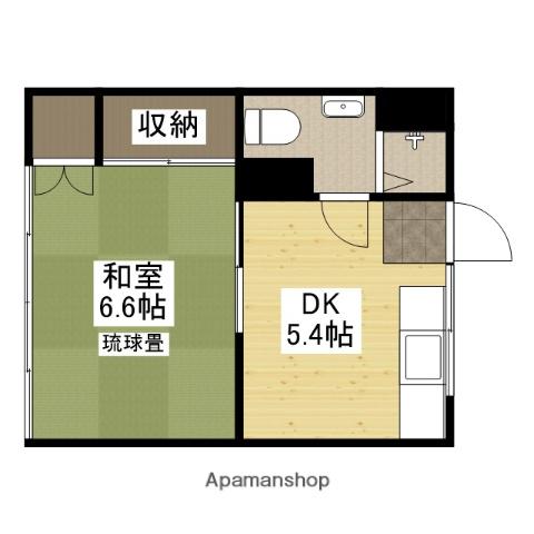 第一CCSビル(1DK/3階)の間取り写真