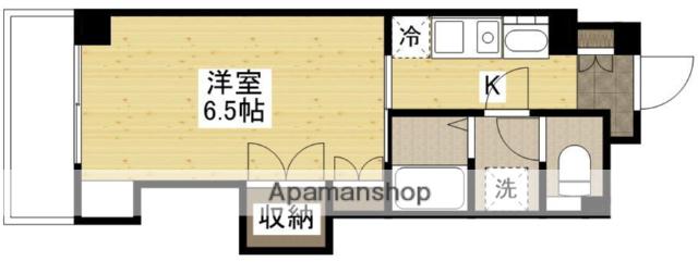 KSB 祇園(1K/9階)の間取り写真