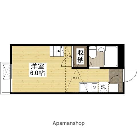シャトレー東野(ワンルーム/1階)の間取り写真