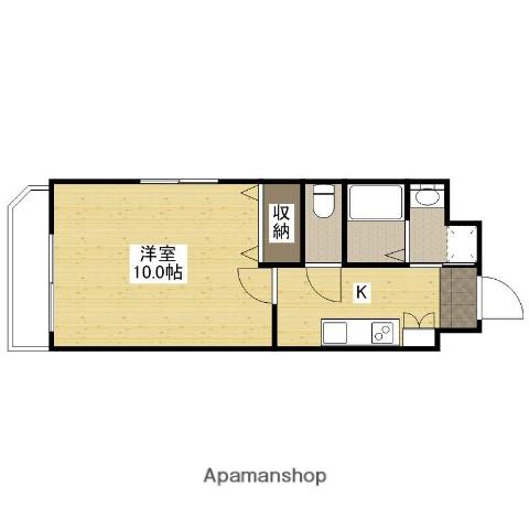 アクアシティ舟入中町(1K/6階)の間取り写真