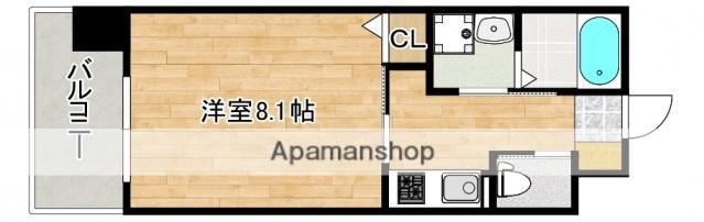 SOL南竹屋(1K/5階)の間取り写真