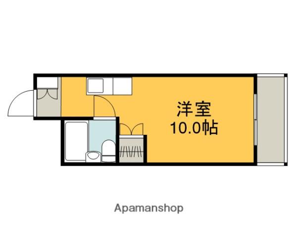 伊藤ビル(ワンルーム/3階)の間取り写真