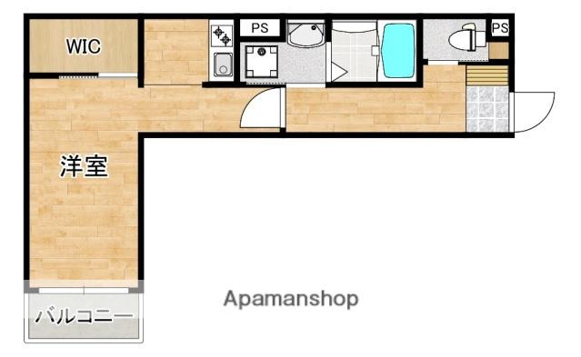 アレフガルド楽々園(ワンルーム/1階)の間取り写真