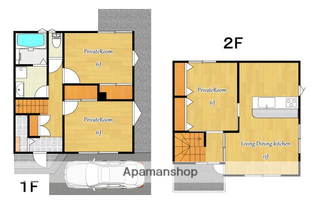 祇園テラスハウス(3LDK)の間取り写真