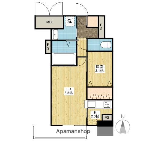 月光鎮守府(1LDK/1階)の間取り写真