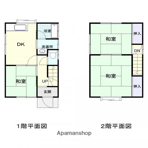 芸備線 安芸矢口駅 徒歩23分 2階建 築41年(3DK)の間取り写真