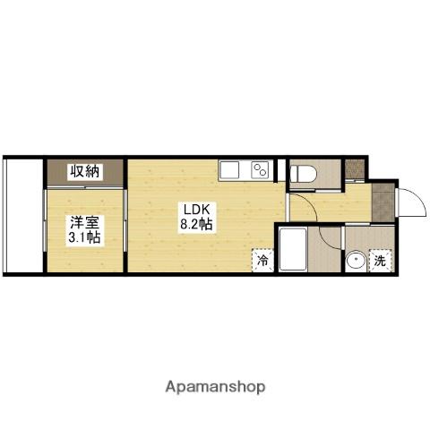 YELLSTAGE長束イースト(1LDK/4階)の間取り写真