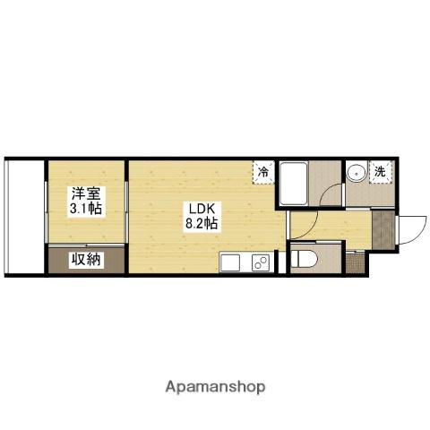 YELLSTAGE長束イースト(1LDK/2階)の間取り写真