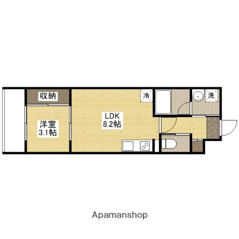 YELLSTAGE長束イースト(1LDK/2階)の間取り写真