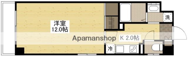 マサコウビル(1K/2階)の間取り写真