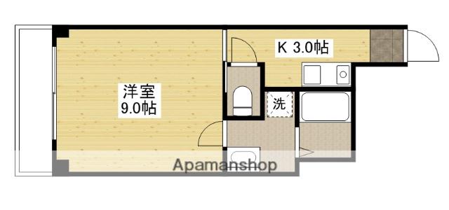 バルミー平和(1K/6階)の間取り写真