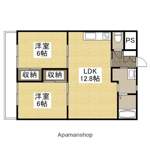 サンピア西原(2LDK/1階)の間取り写真