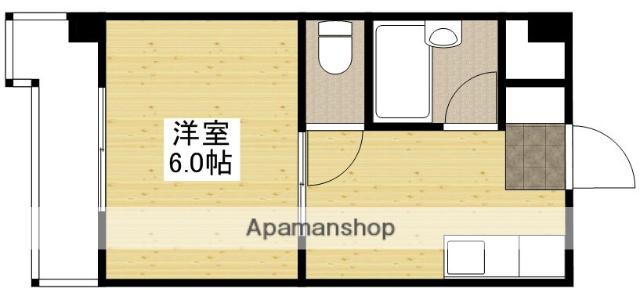 第1ガーデンビル(1K/2階)の間取り写真