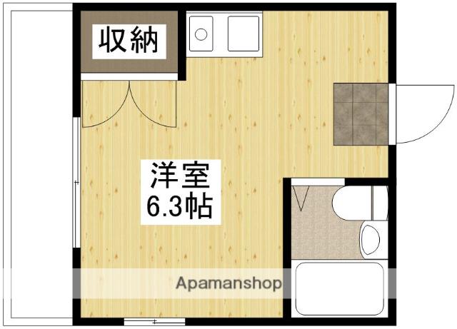 新起ビル(ワンルーム/3階)の間取り写真