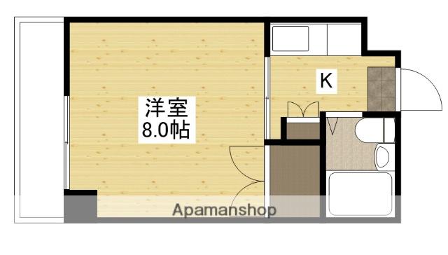 宇品川手ビル(1K/10階)の間取り写真