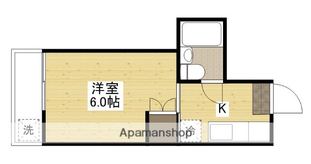 ドプコビル(1K/3階)の間取り写真