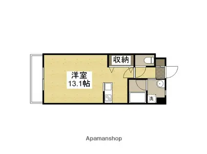 ロイヤルシャトー大須(ワンルーム/7階)の間取り写真